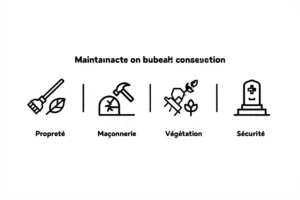 Obligations d'entretien concession funéraire